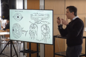 Dr Santiago Costantino lors du Dîner au goût de science CR-HMR